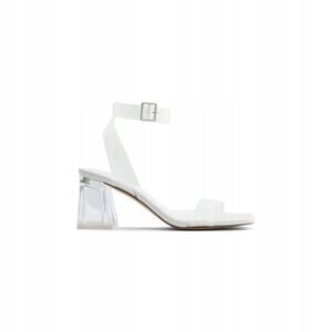 Call It Spring Ariel Clear Block Heel Ankle Strap Sandals Size 5